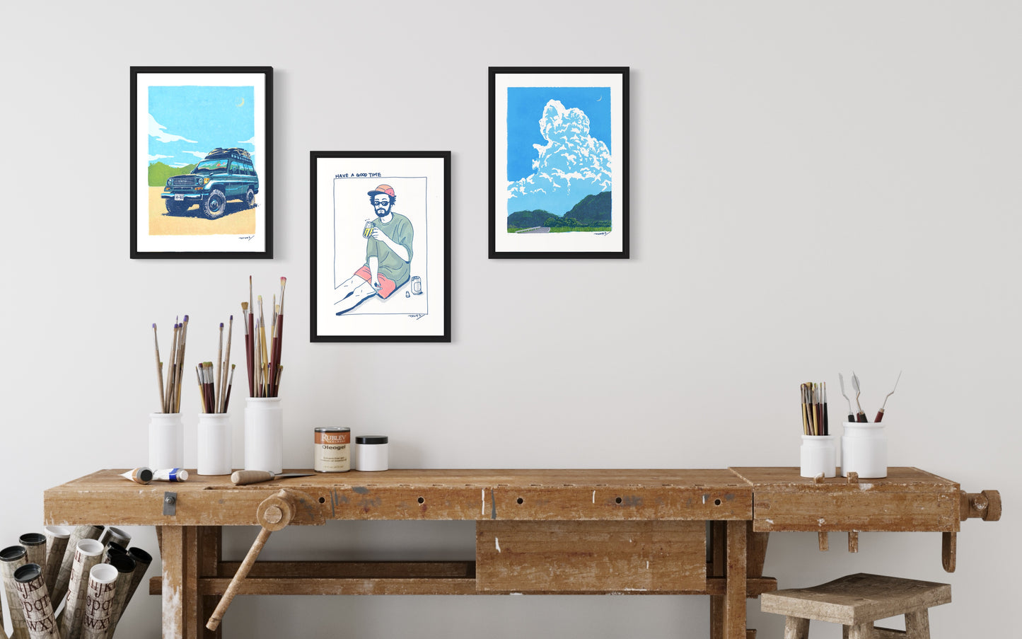 ランクル プラド TYPE-78/ A3ポスター / 限定 10枚