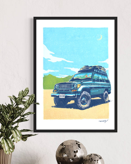 ランクル プラド TYPE-78/ A2サイズポスター / 限定 5枚