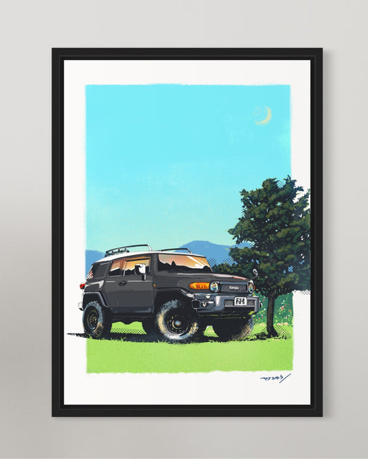 FJ クルーザー(ブラック)/ A3ポスター / 限定 10枚