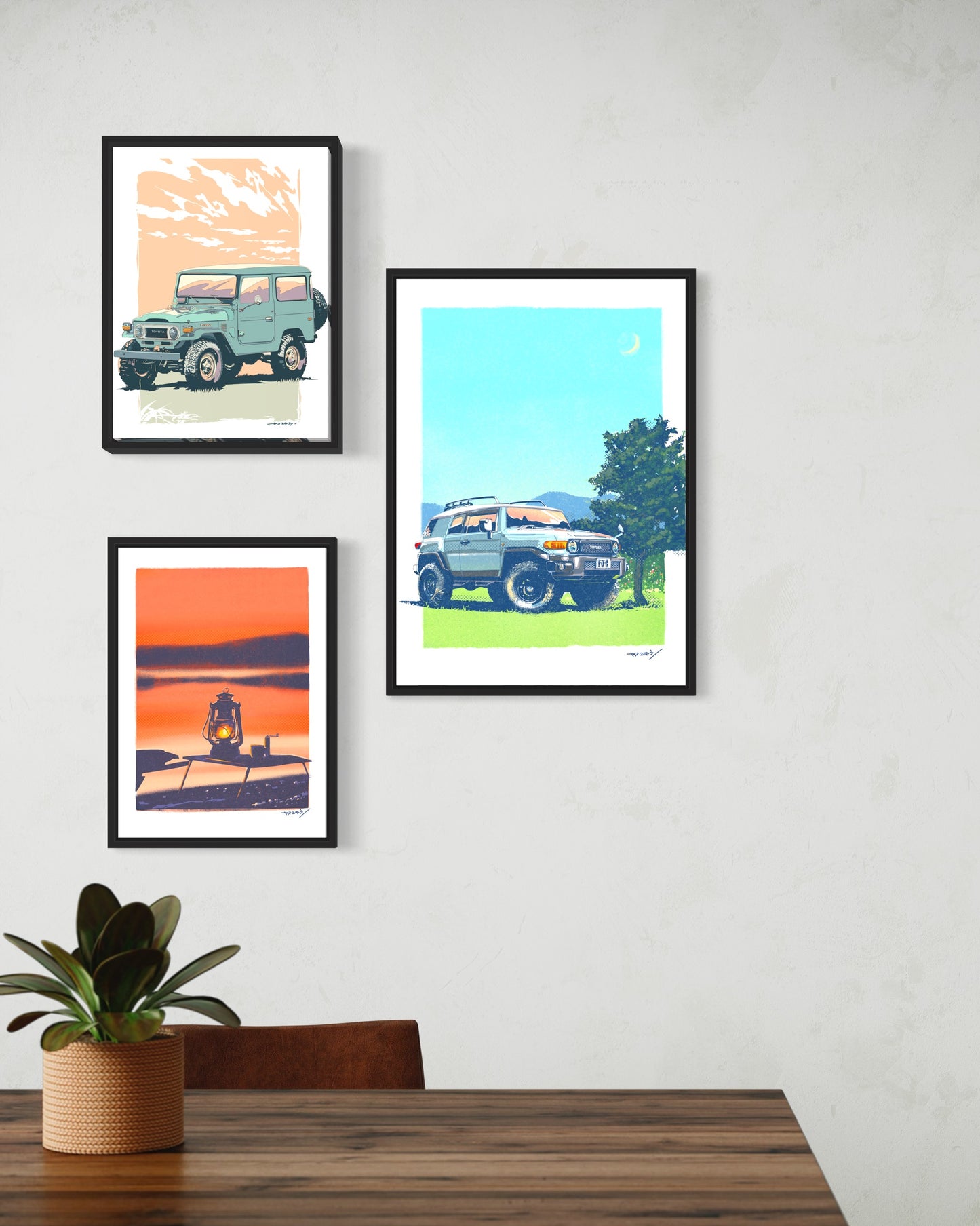 FJ クルーザー(militaryブルー)/ A2サイズポスター / 限定 5枚