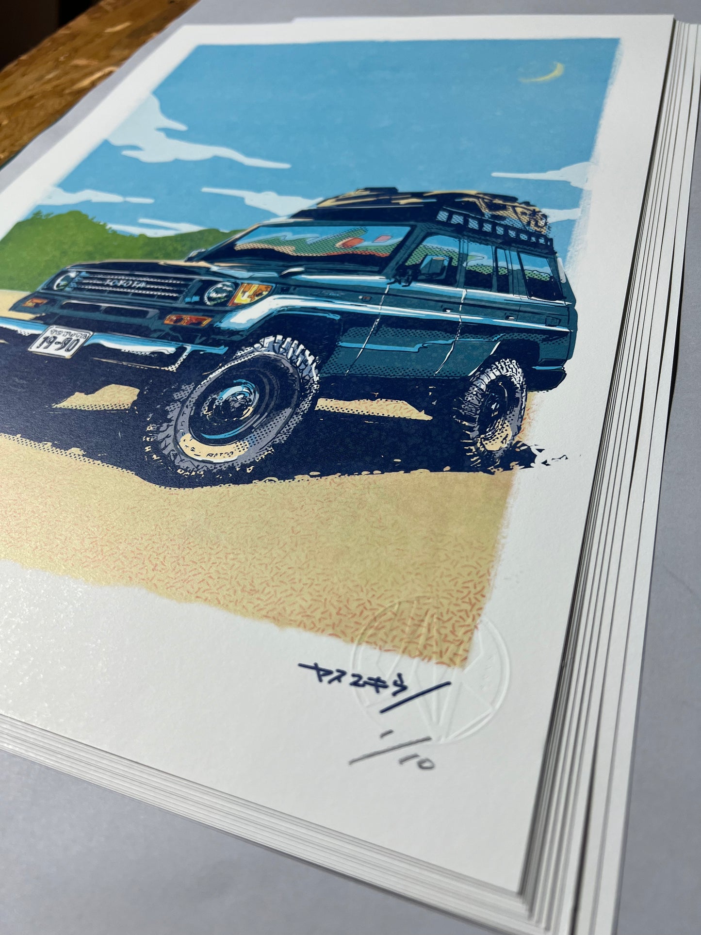 ランクル プラド TYPE-78/ A3ポスター / 限定 10枚