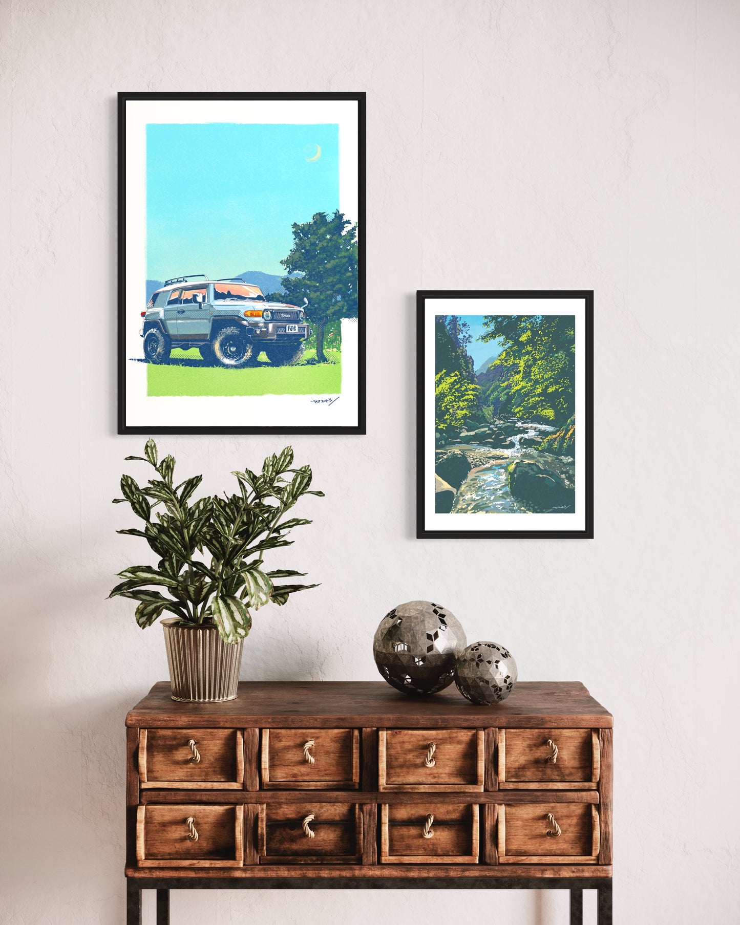 FJ クルーザー(militaryブルー)/ A2サイズポスター / 限定 5枚