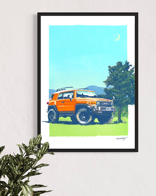 FJ クルーザー(オレンジ)/ A2サイズポスター / 限定 5枚