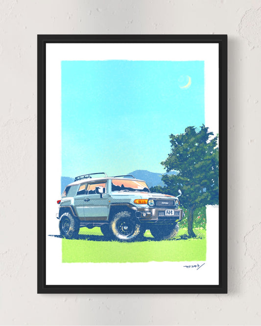 FJ クルーザー(ブルー)/ A3ポスター / 限定 10枚