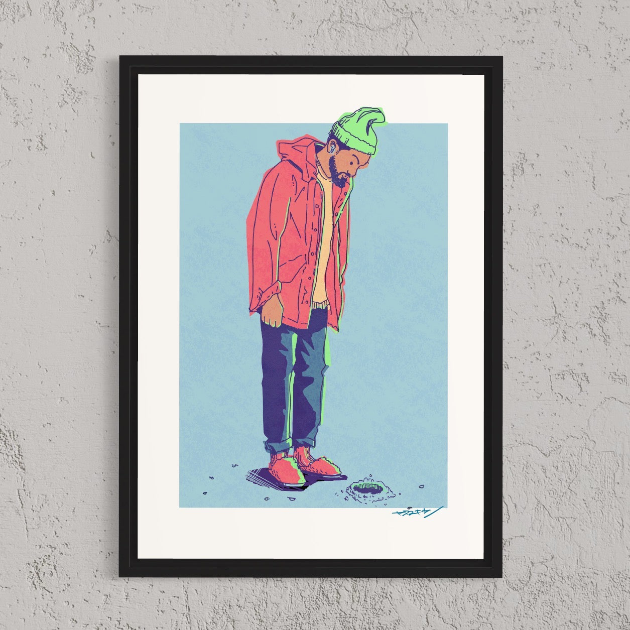 急いでても靴は履こう / A3ポスター / 限定 30枚