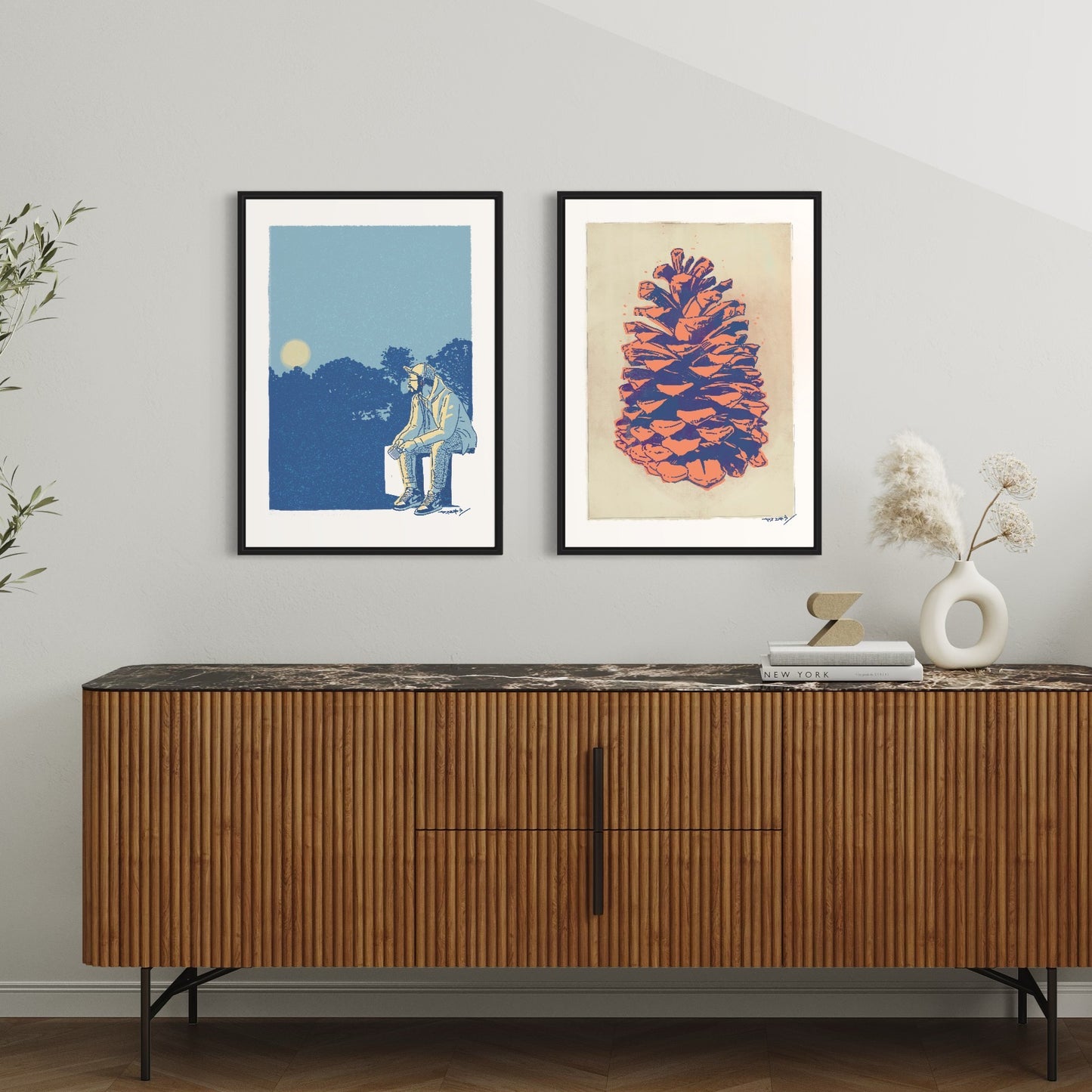 月見でゆっくり/ 50cmx70cmポスター / 限定 10枚