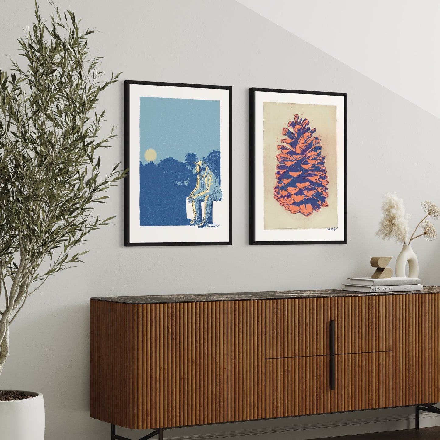 月見でゆっくり/ 50cmx70cmポスター / 限定 10枚