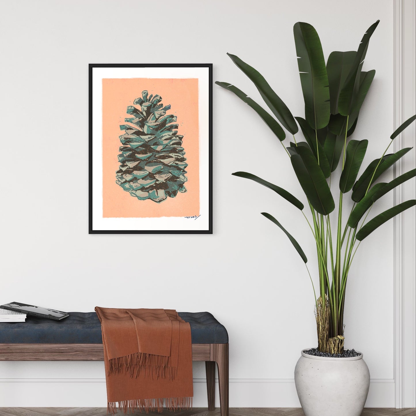 松ぼっくり/カモフラ/ 50cmx70cmポスター / 限定 10枚