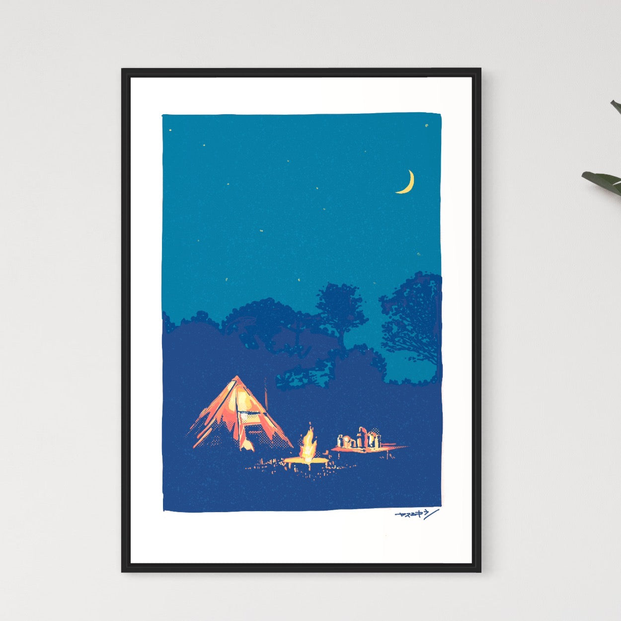 月夜のキャンプ / A1ポスター / 限定 10枚