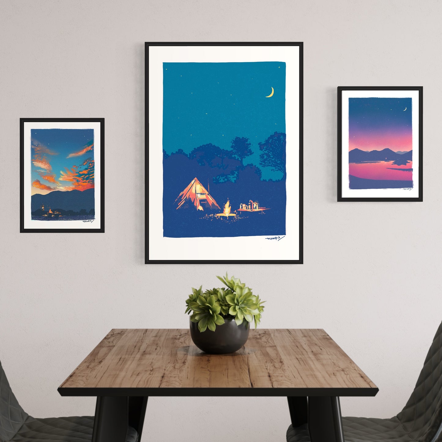 月夜のキャンプ / A1ポスター / 限定 10枚