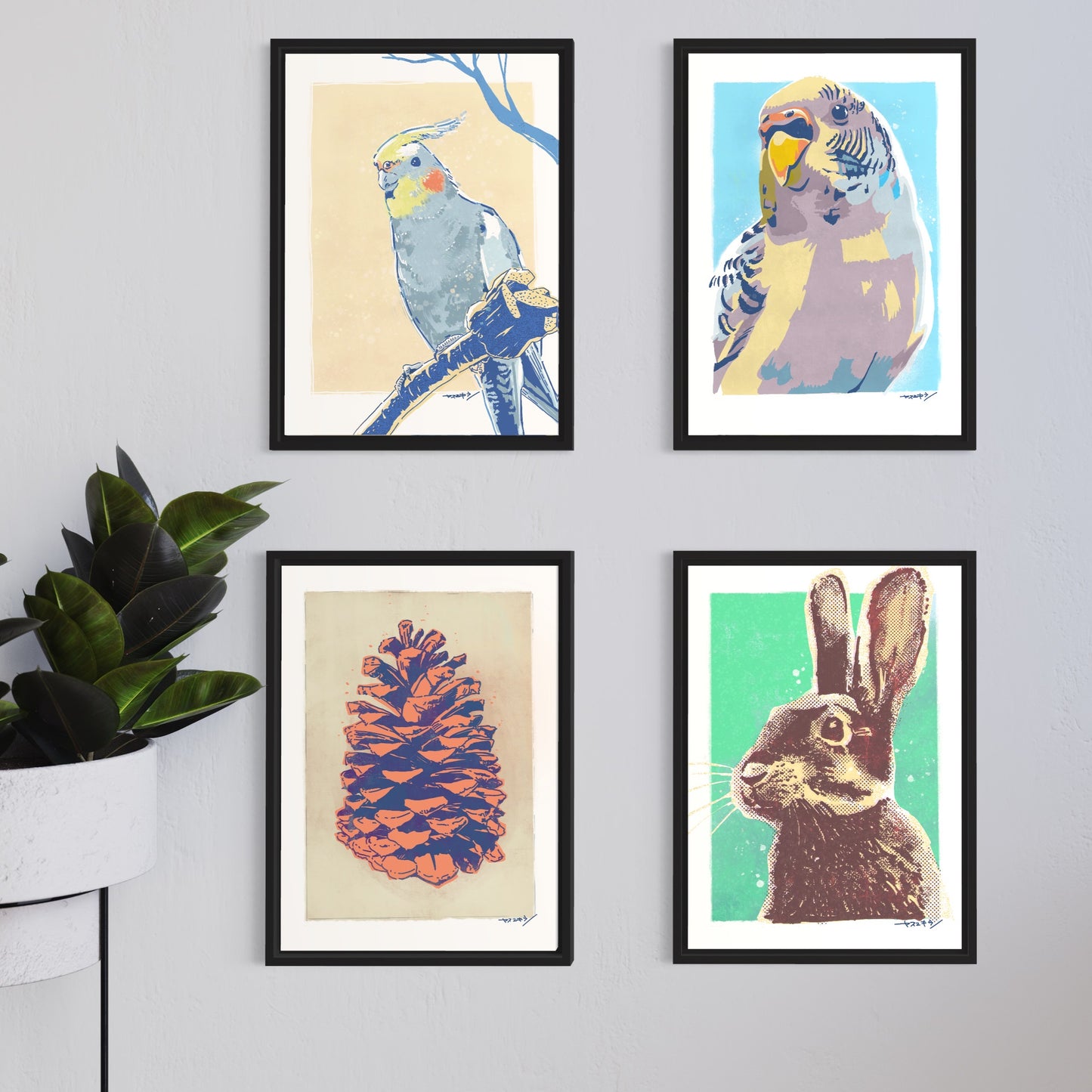 セキセイインコさん / A3ポスター / 限定 30枚