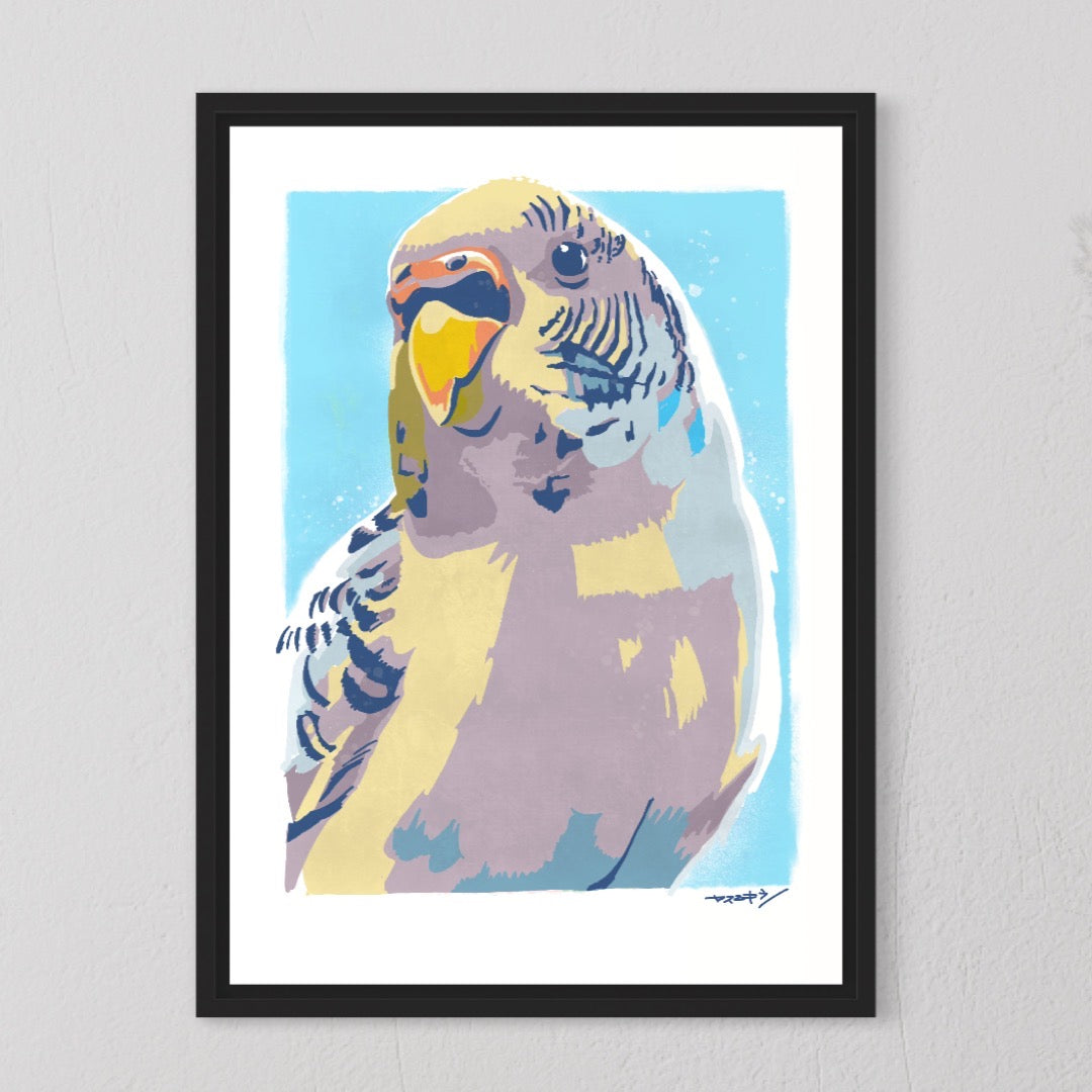 セキセイインコさん / A3ポスター / 限定 30枚