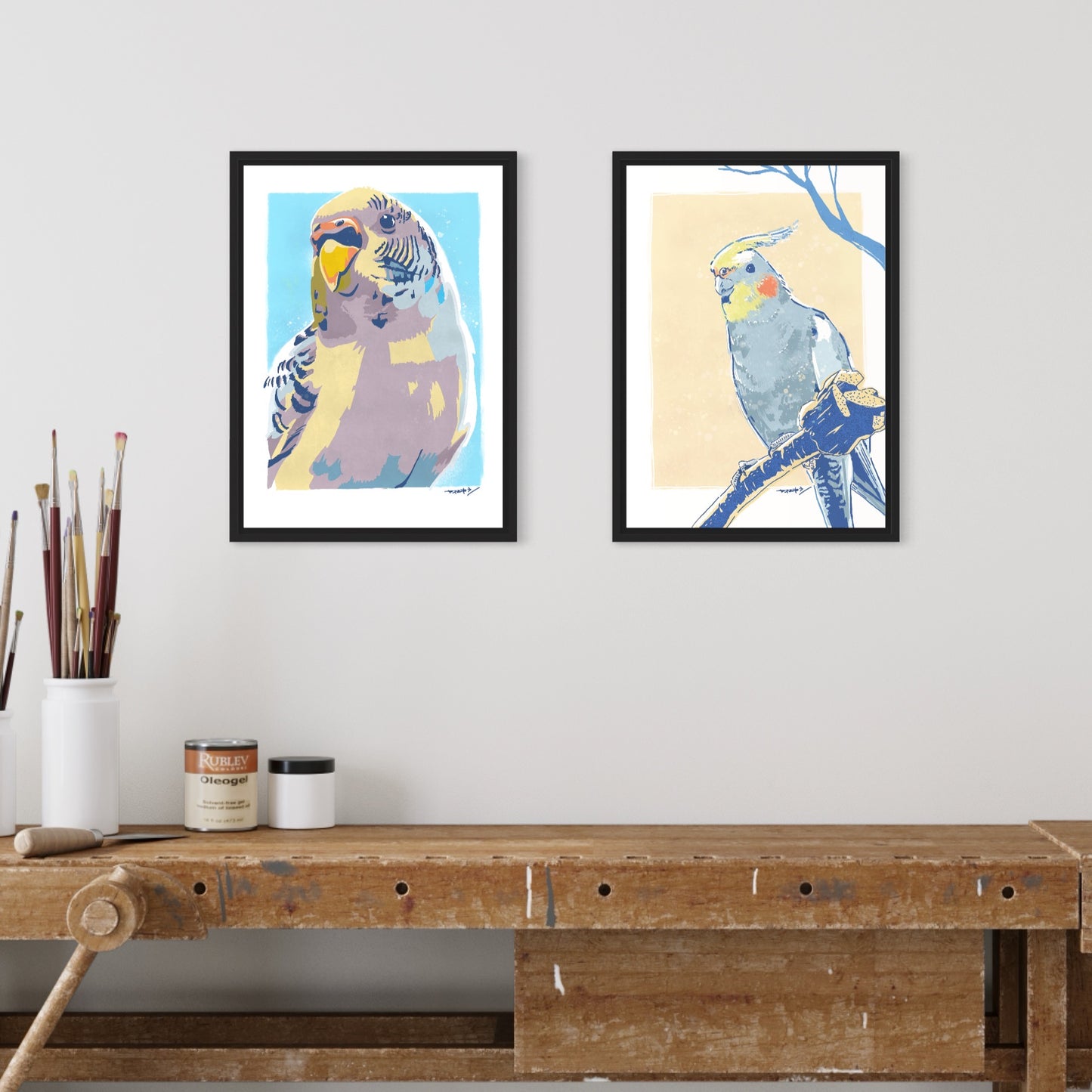 セキセイインコさん / A3ポスター / 限定 30枚