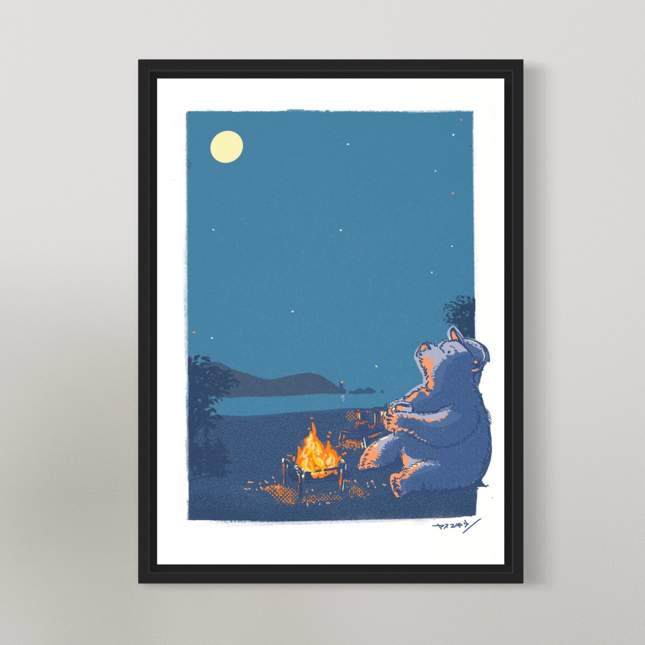 クマさんキャンプ2/ A3ポスター / 限定 30枚