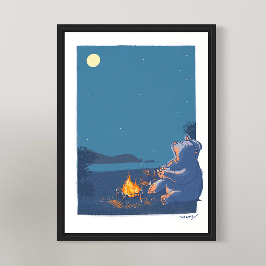 クマさんキャンプ2/ A3ポスター / 限定 30枚