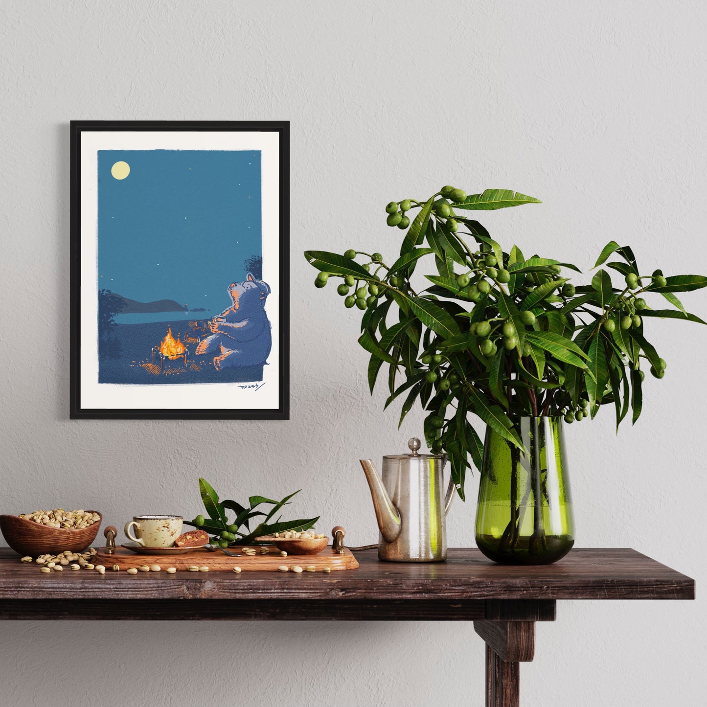 クマさんキャンプ2/ A3ポスター / 限定 30枚