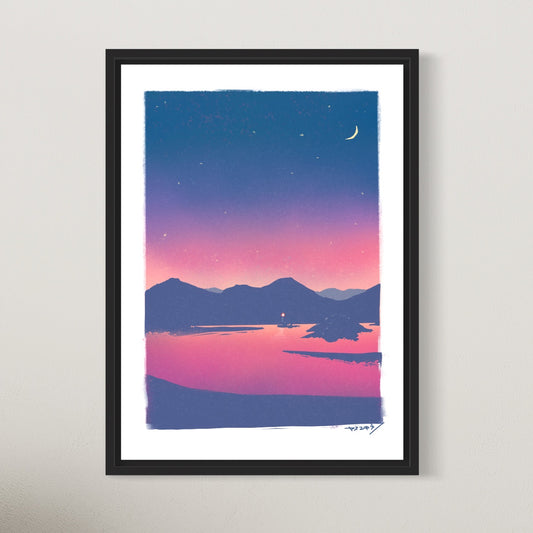 ピンクに染まる海 / A3ポスター / 限定 30枚