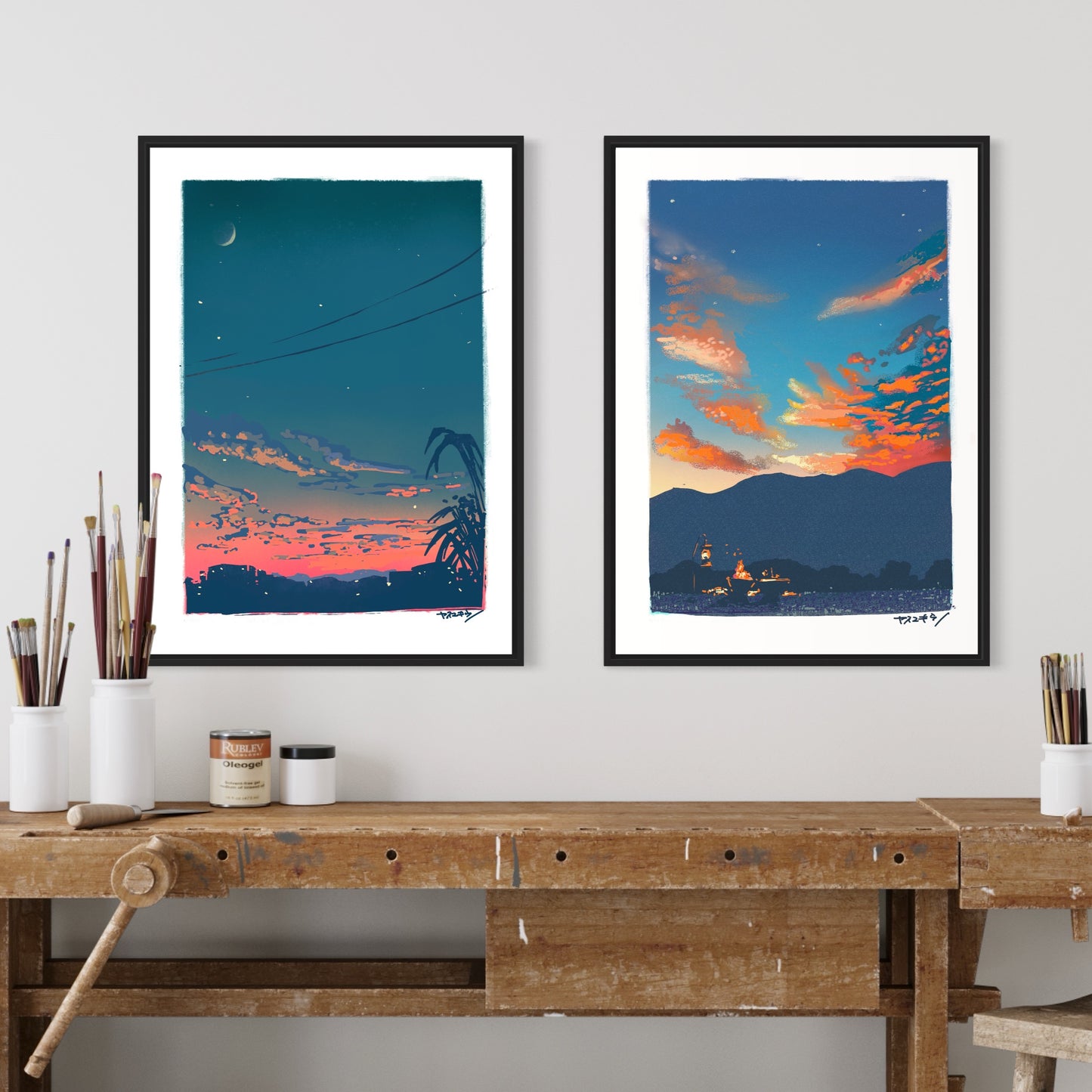 ピンクに染まる/ 50cmx70cmポスター / 限定 10枚