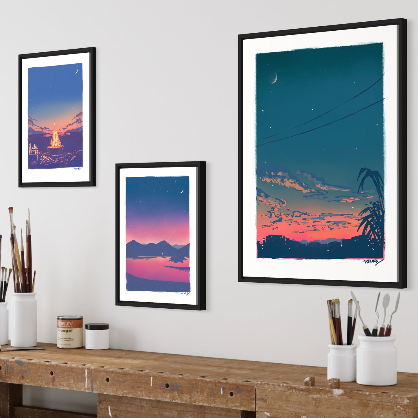 ピンクに染まる/ 50cmx70cmポスター / 限定 10枚