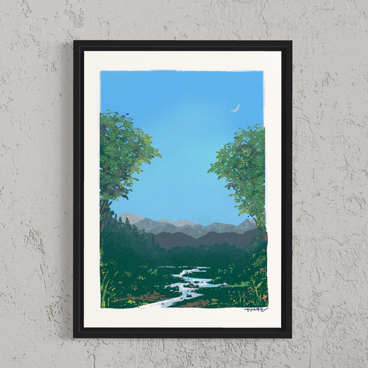 青空と川/ A3ポスター / 限定 30枚