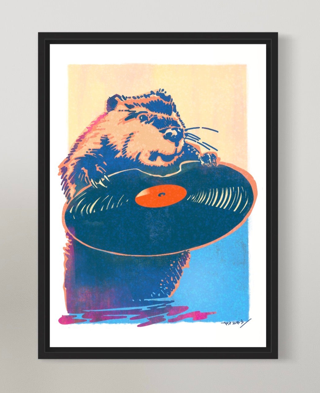 ビーバーさん/ A3ポスター / 限定 30枚