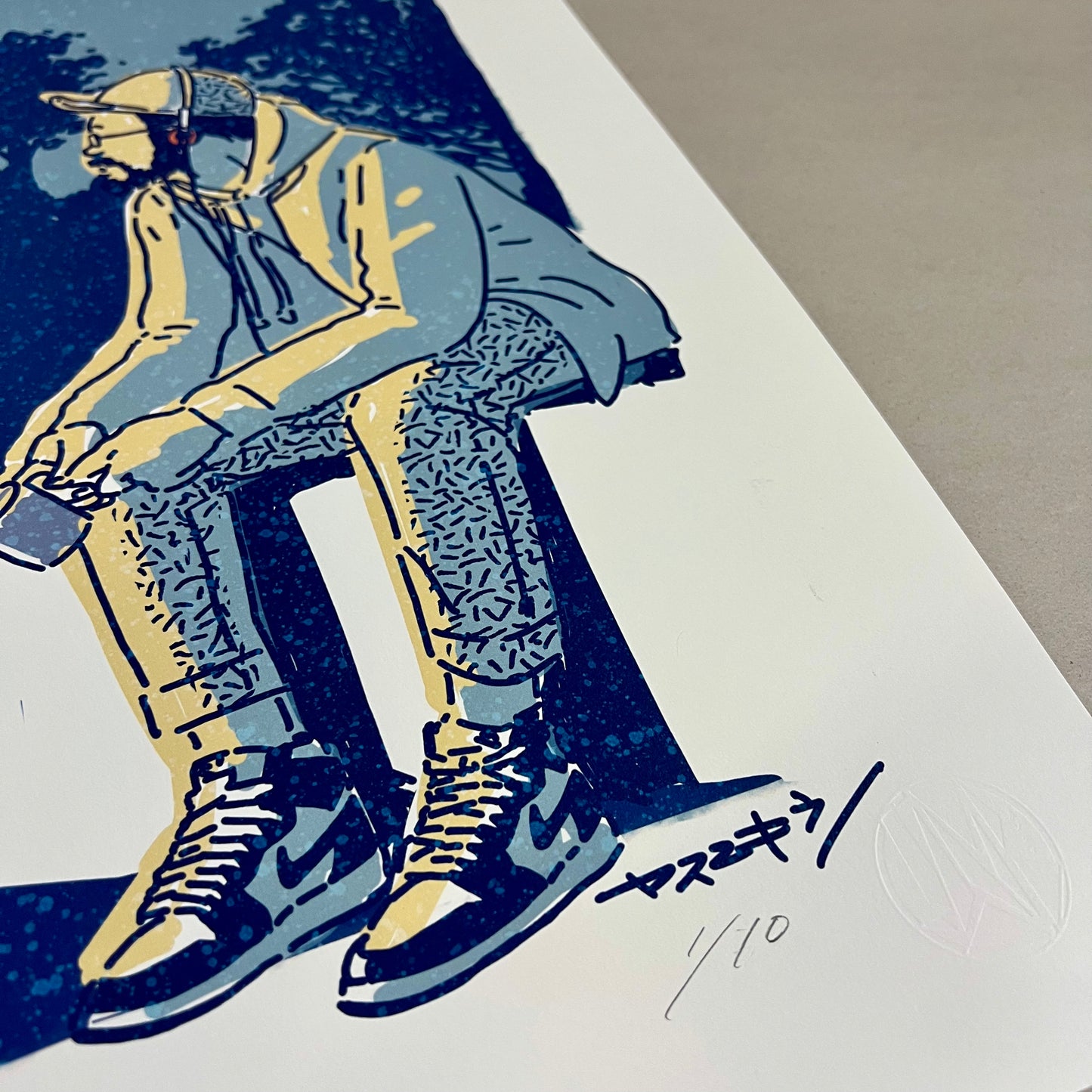 月見でゆっくり/ 50cmx70cmポスター / 限定 10枚