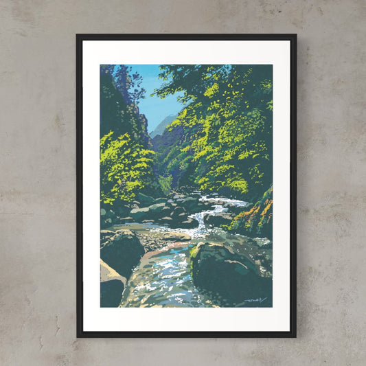 奈良・吉野の清流/ 50cmx70cmポスター / 限定 10枚