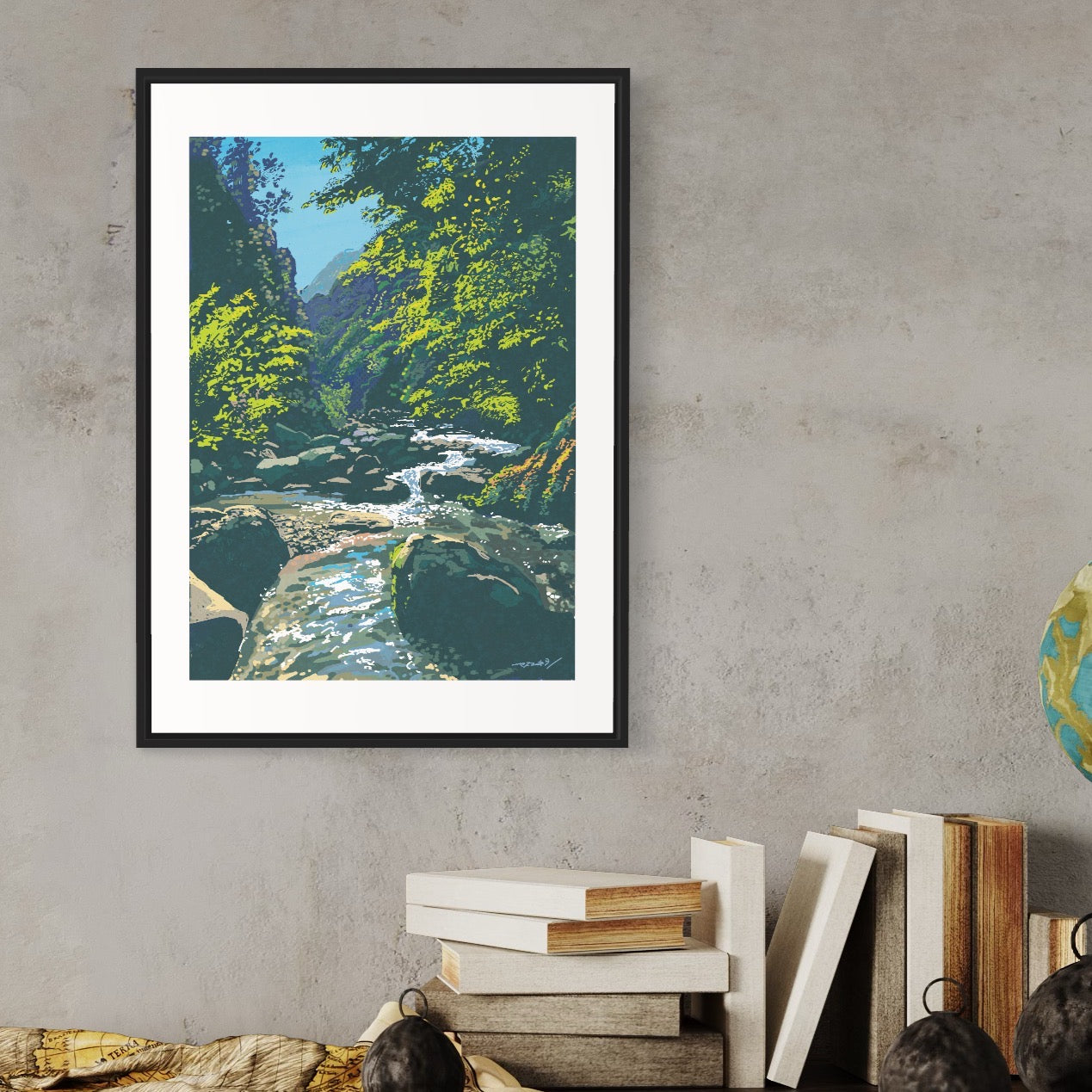 奈良・吉野の清流/ 50cmx70cmポスター / 限定 10枚