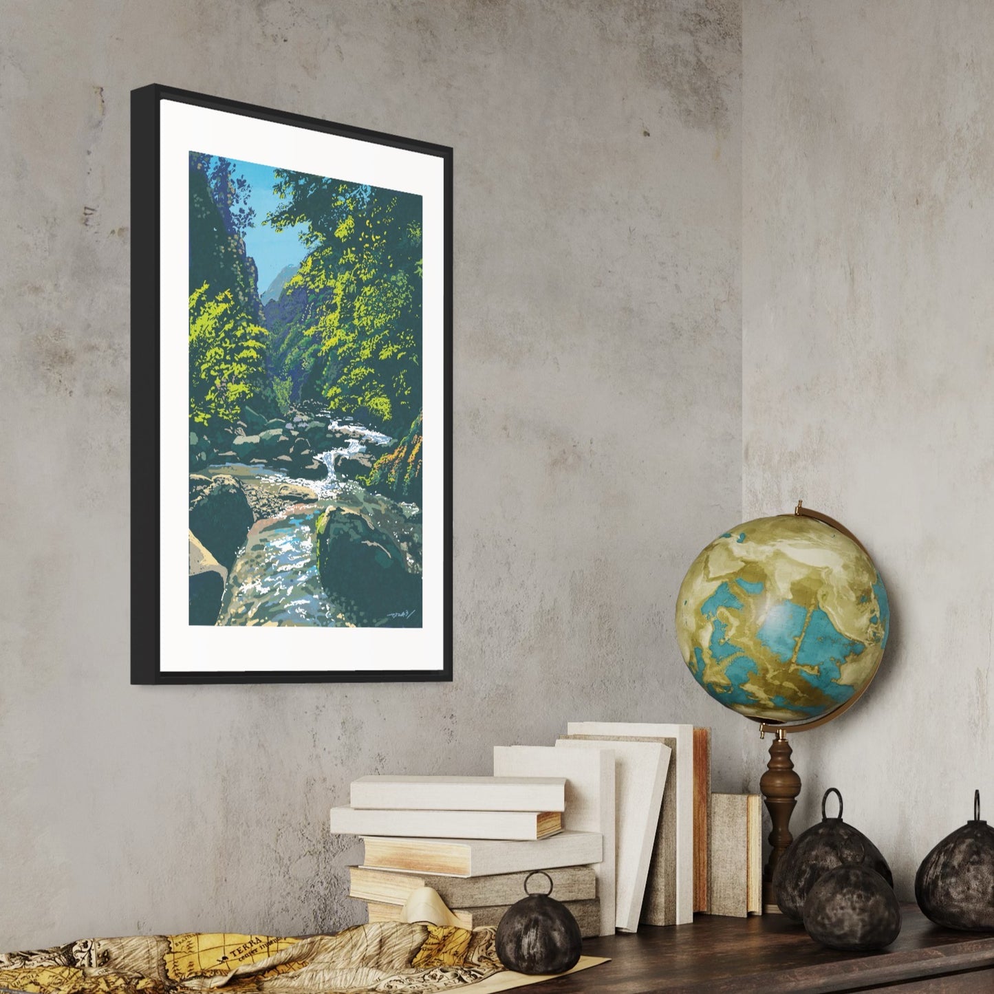 奈良・吉野の清流/ 50cmx70cmポスター / 限定 10枚