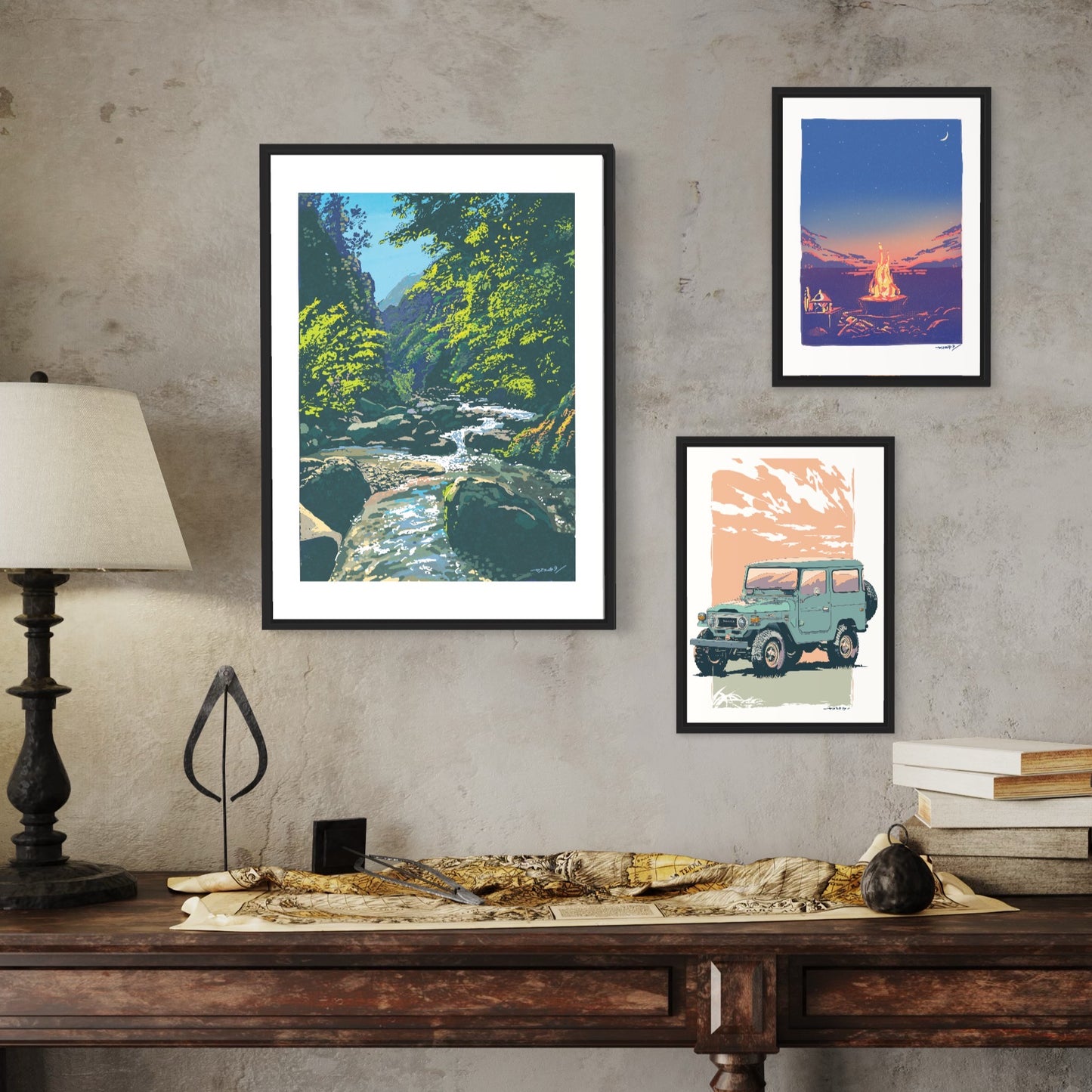 奈良・吉野の清流/ 50cmx70cmポスター / 限定 10枚