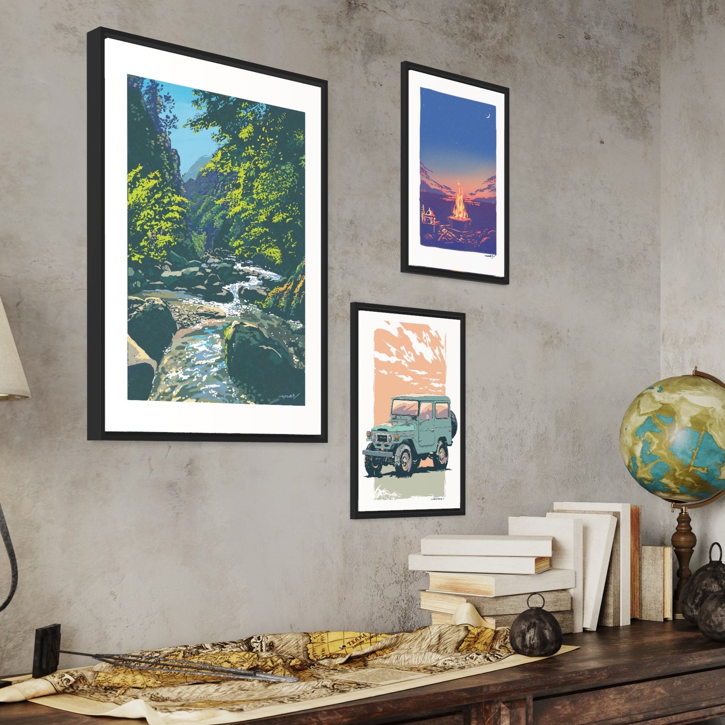 奈良・吉野の清流/ 50cmx70cmポスター / 限定 10枚