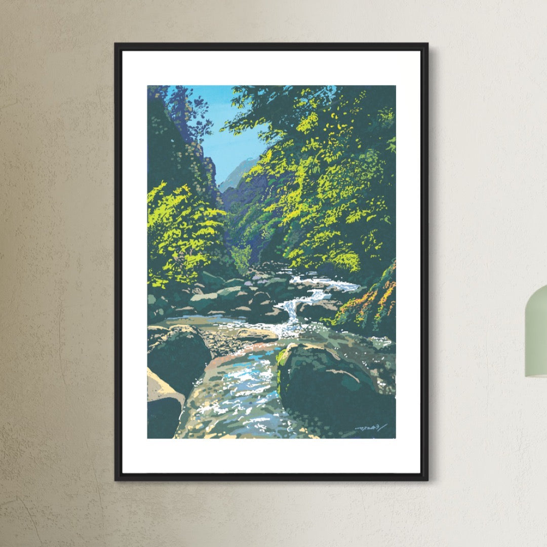 奈良・吉野の清流 / A1ポスター / 限定 10枚