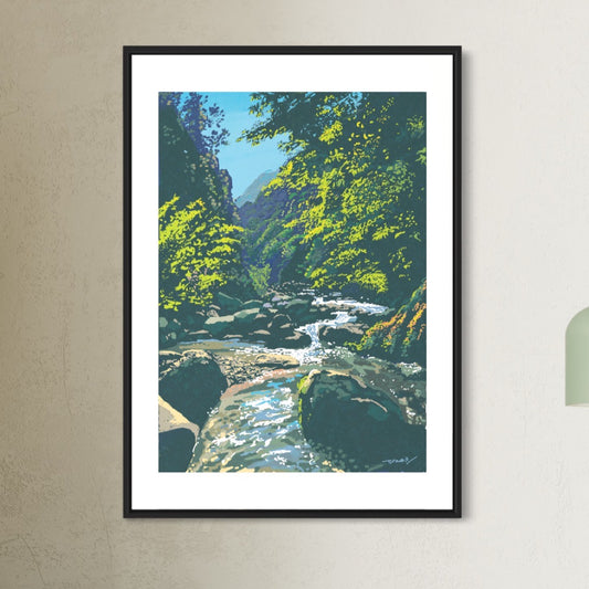 奈良・吉野の清流 / A1ポスター / 限定 10枚