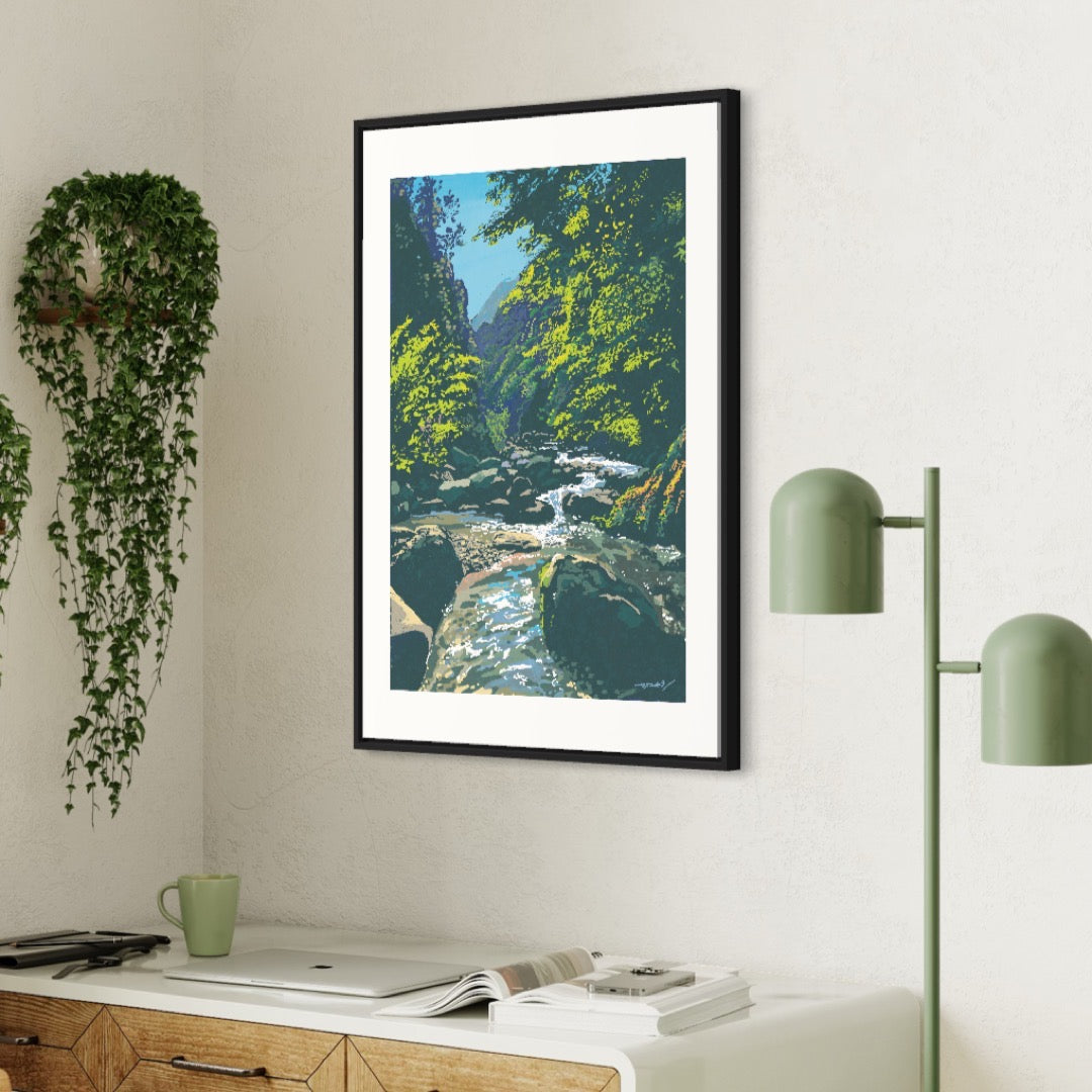 奈良・吉野の清流 / A1ポスター / 限定 10枚