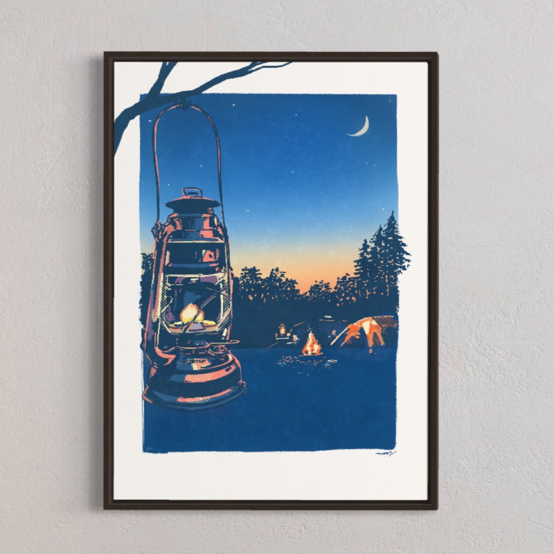 オイルランタン/ 50cmx70cmポスター / 限定 10枚