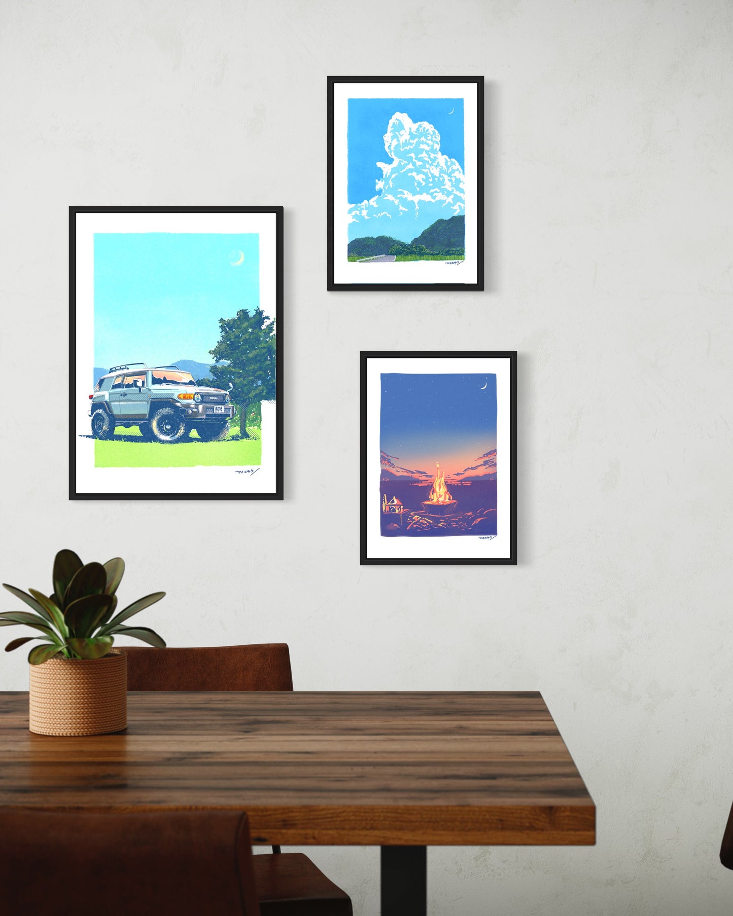 FJ クルーザー(militaryブルー)/ A2サイズポスター / 限定 5枚