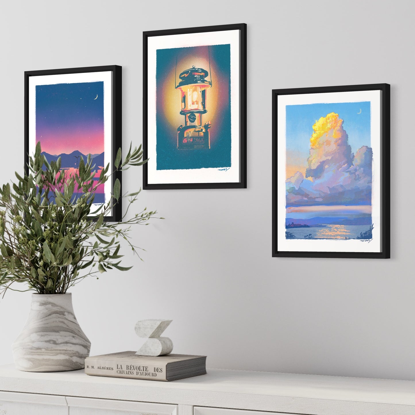 夕陽に染まる入道雲/ A3ポスター / 限定 10枚