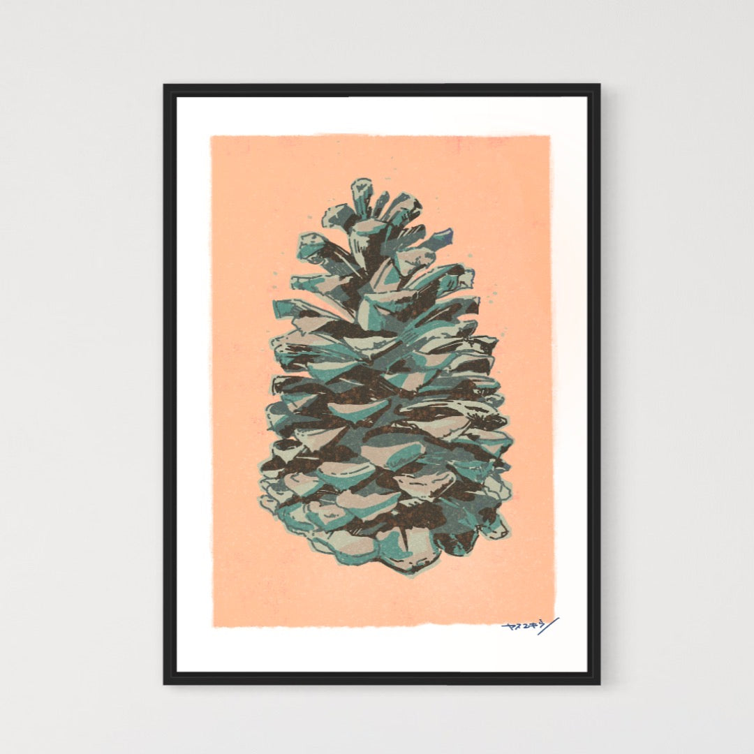 松ぼっくり/カモフラ/ 50cmx70cmポスター / 限定 10枚