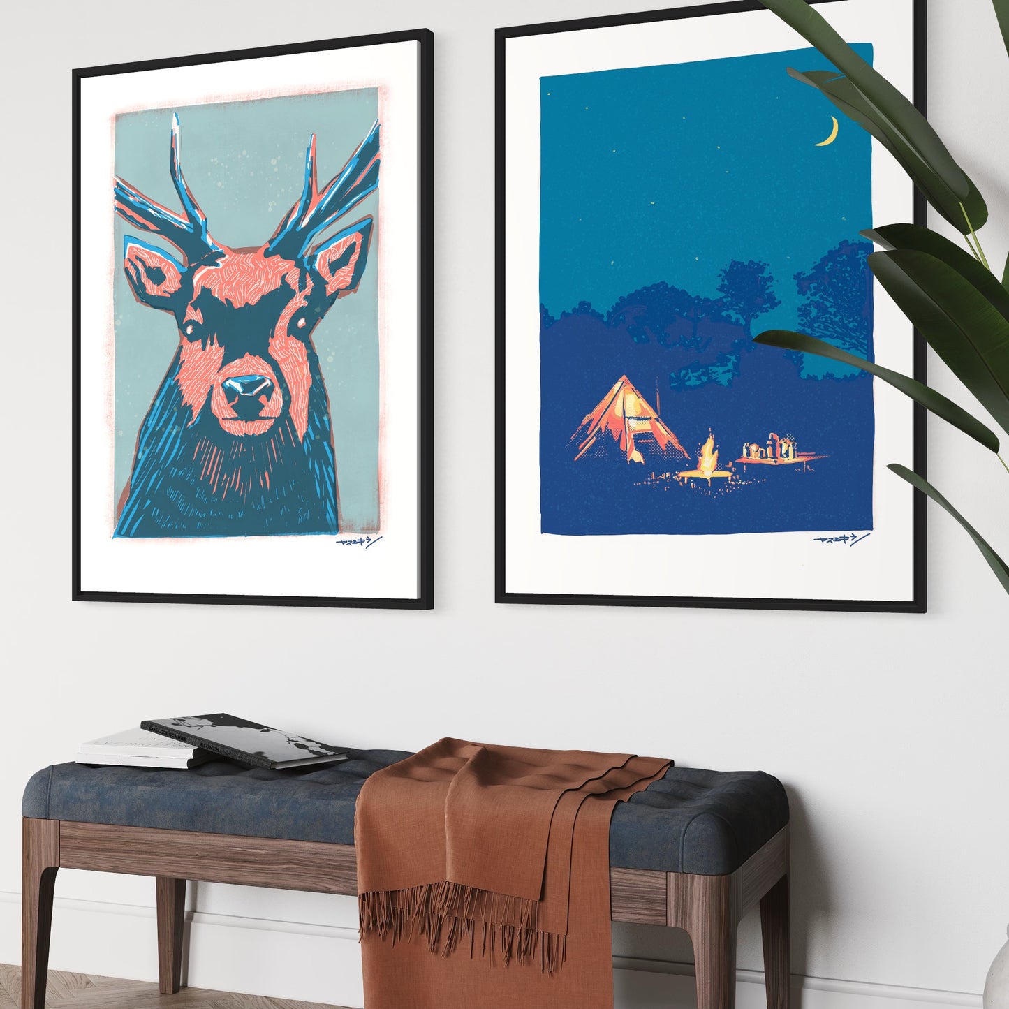 青シカ / A1ポスター / 限定 10枚