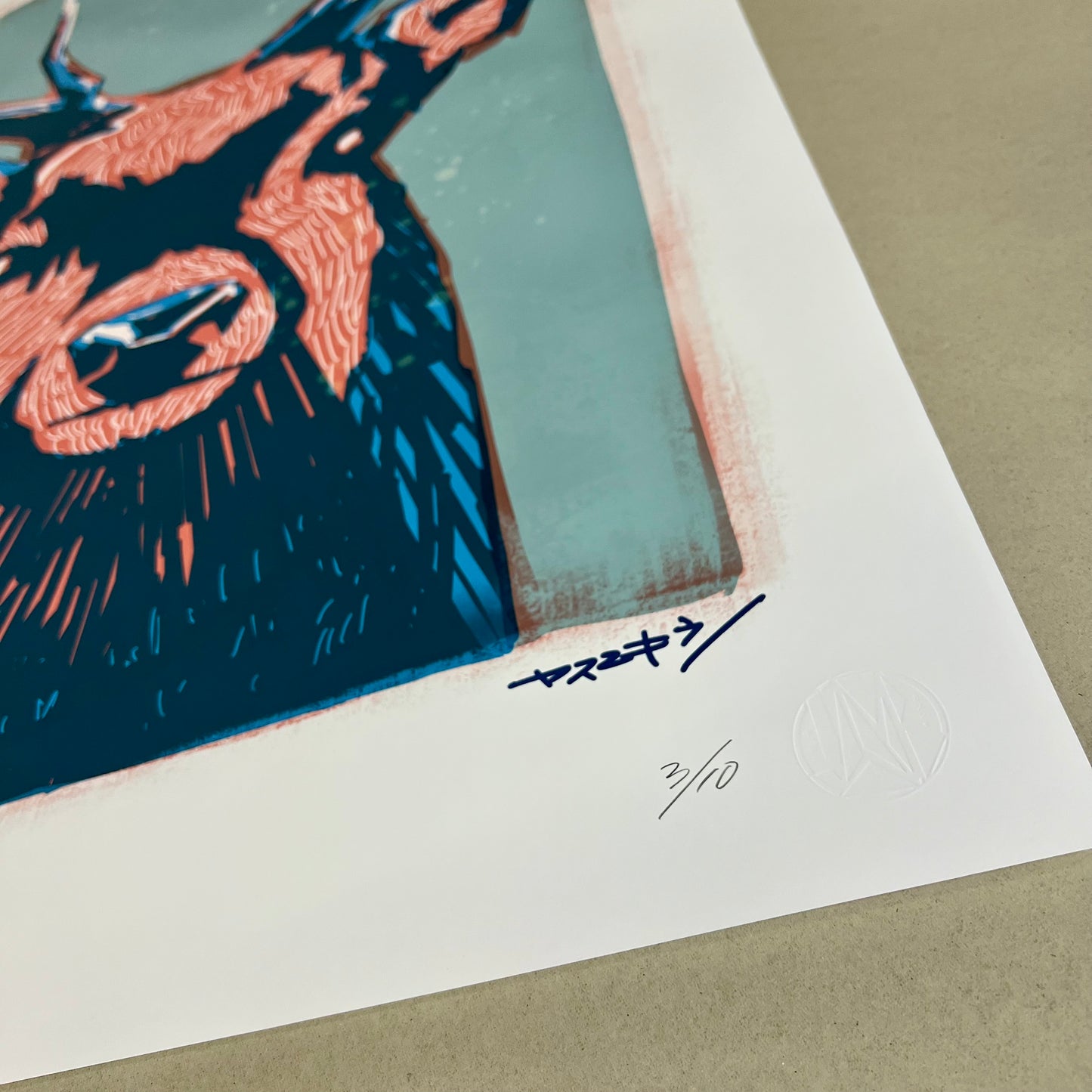 青シカ / A1ポスター / 限定 10枚