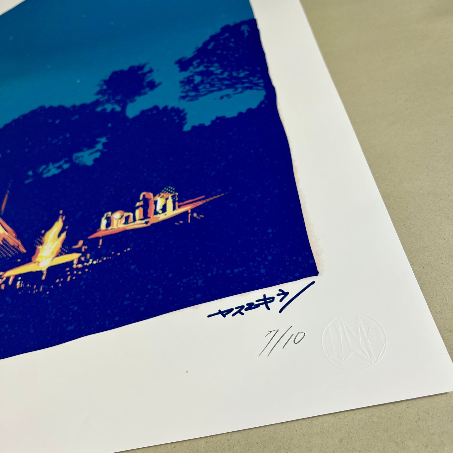 月夜のキャンプ / A1ポスター / 限定 10枚