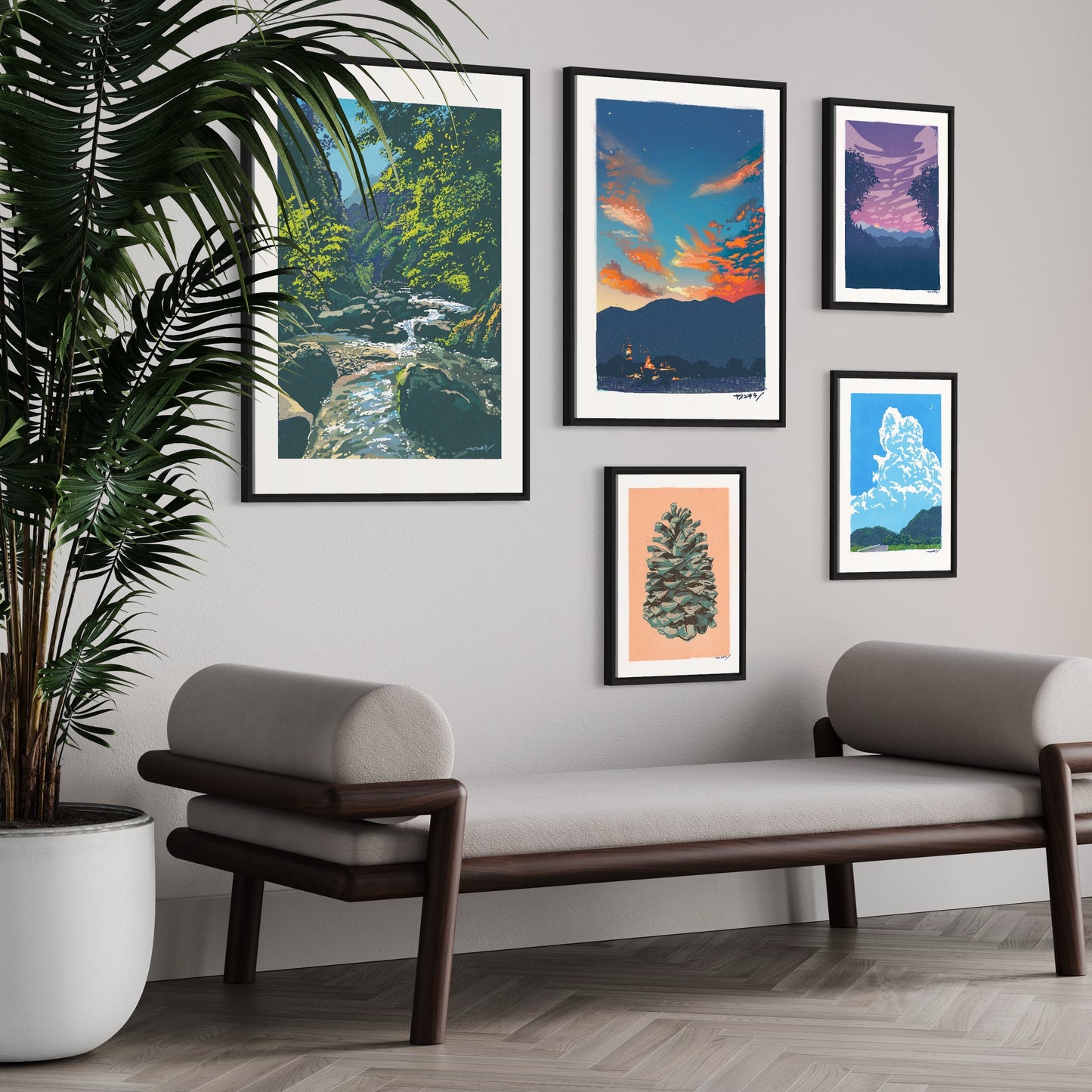 奈良・吉野の清流 / A1ポスター / 限定 10枚