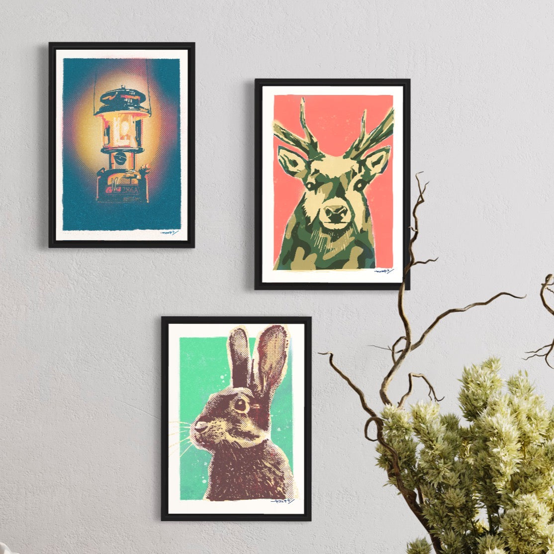 シカ カモフラVER/ A3ポスター / 限定 30枚