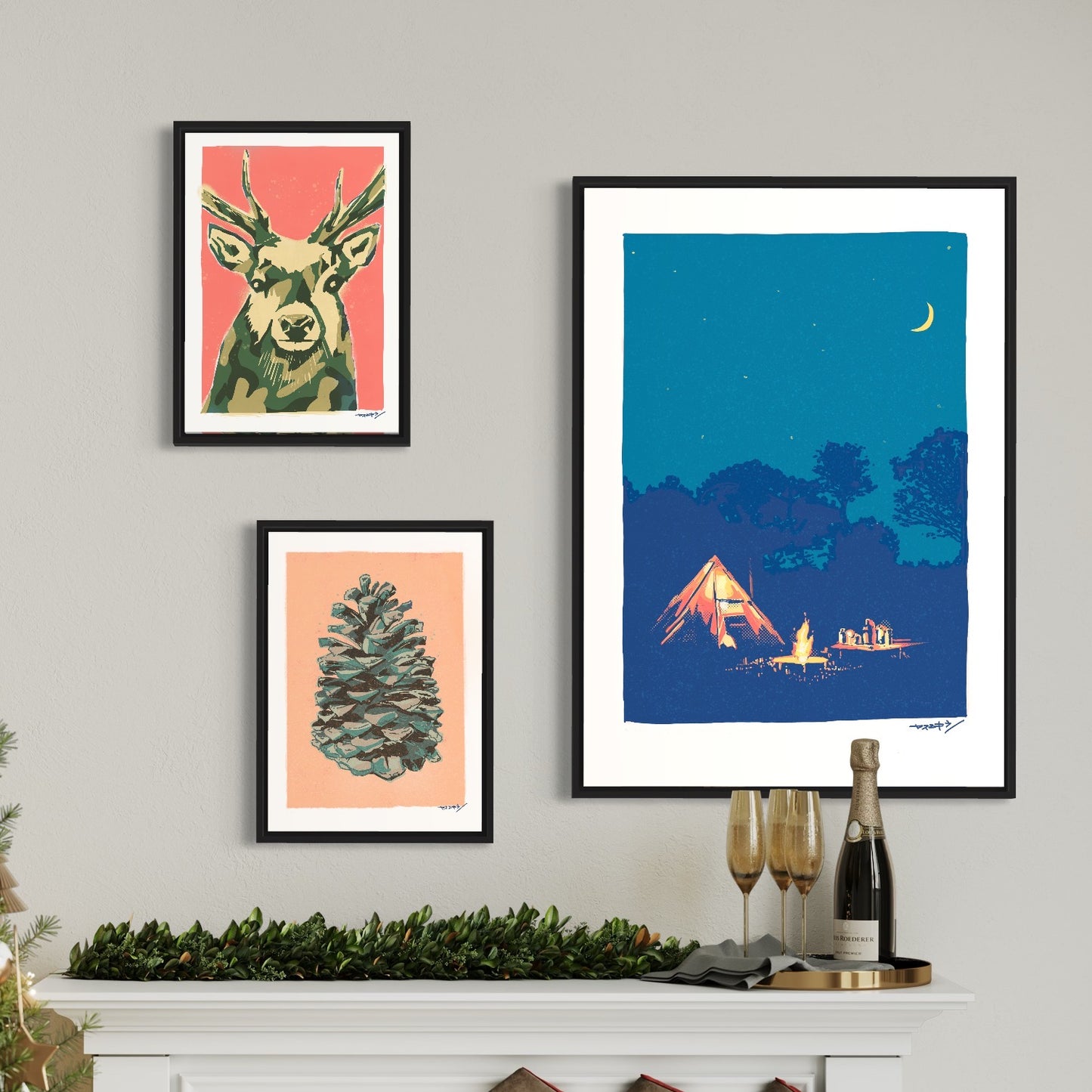 シカ カモフラVER/ A3ポスター / 限定 30枚